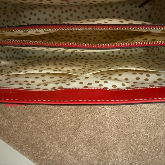Like New Kate Spade Cherry Red Leather Satchel/Tote Purse/Pocketbook - Picture 12 of 15